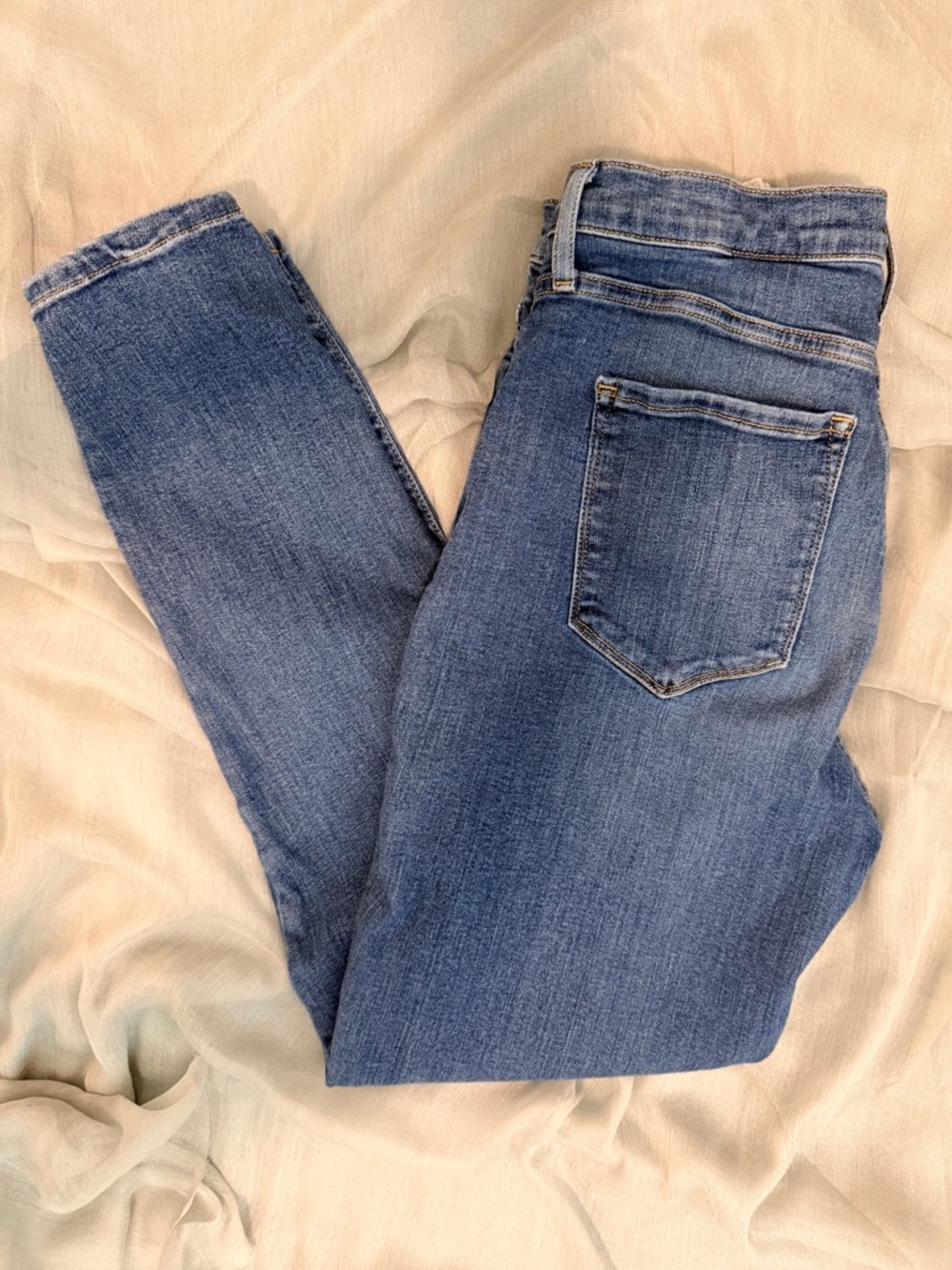 Banana Republic Skinny High -Rise Jeans in Light Blue Wash